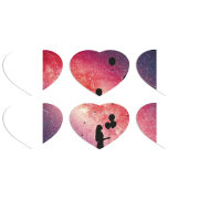 Магнитные фотопазлы Сердце 50 на 50 набор 6 штук 