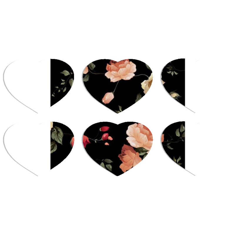 Магнитные фотопазлы Сердце 50 на 50 набор 6 штук 