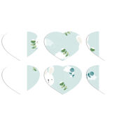 Магнитные фотопазлы Сердце 50 на 50 набор 6 штук 