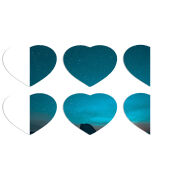 Магнитные фотопазлы Сердце 50 на 50 набор 6 штук 