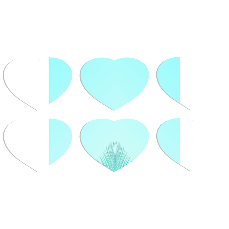 Магнитные фотопазлы Сердце 50 на 50 набор 6 штук 