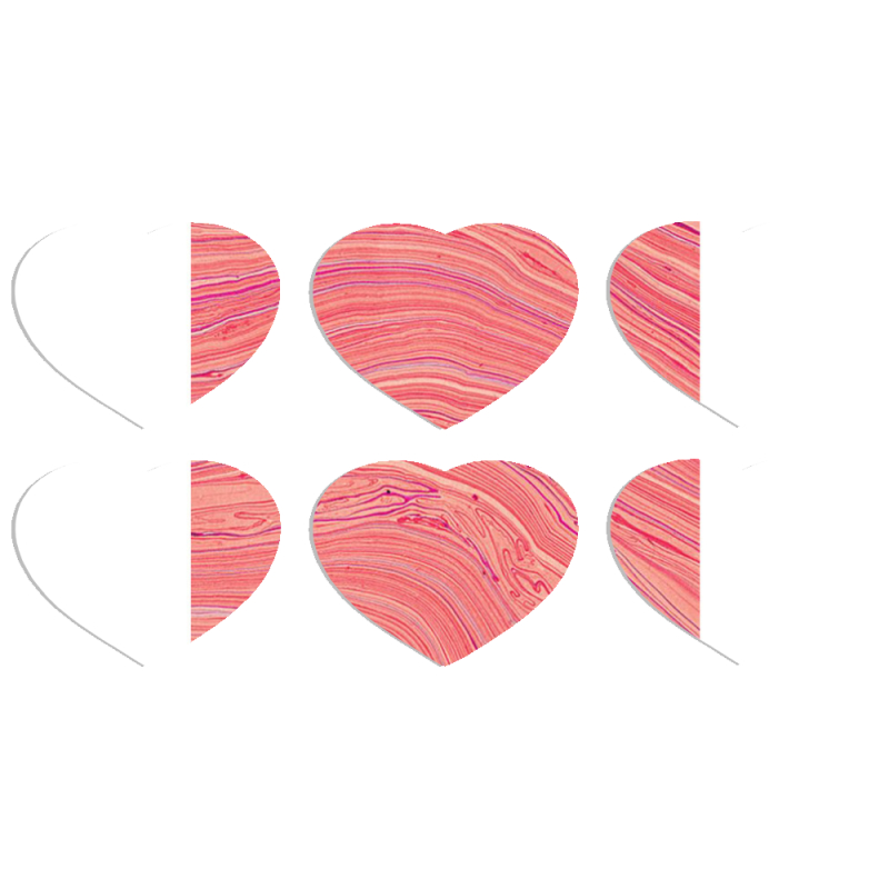 Магнитные фотопазлы Сердце 50 на 50 набор 6 штук 