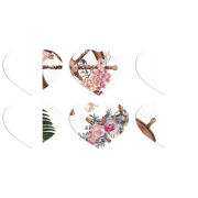 Магнитные фотопазлы Сердце 50 на 50 набор 6 штук 