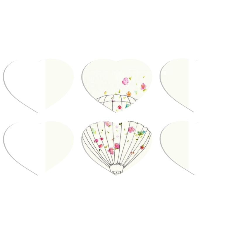 Магнитные фотопазлы Сердце 50 на 50 набор 6 штук 