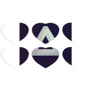 Магнитные фотопазлы Сердце 50 на 50 набор 6 штук 