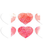 Магнитные фотопазлы Сердце 50 на 50 набор 6 штук 