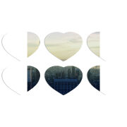 Магнитные фотопазлы Сердце 50 на 50 набор 6 штук 