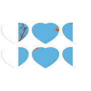 Магнитные фотопазлы Сердце 50 на 50 набор 6 штук 