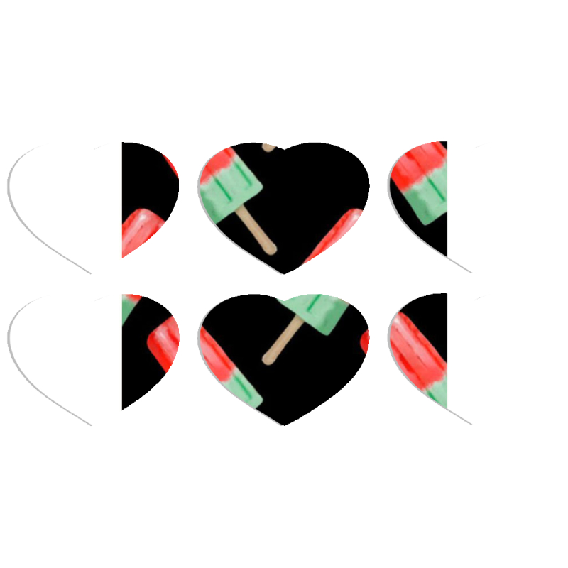 Магнитные фотопазлы Сердце 50 на 50 набор 6 штук 