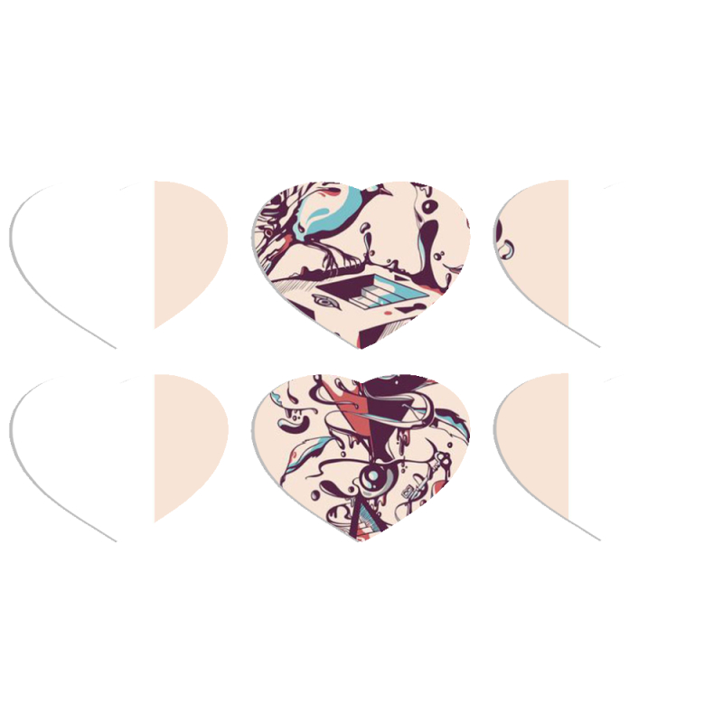 Магнитные фотопазлы Сердце 50 на 50 набор 6 штук 