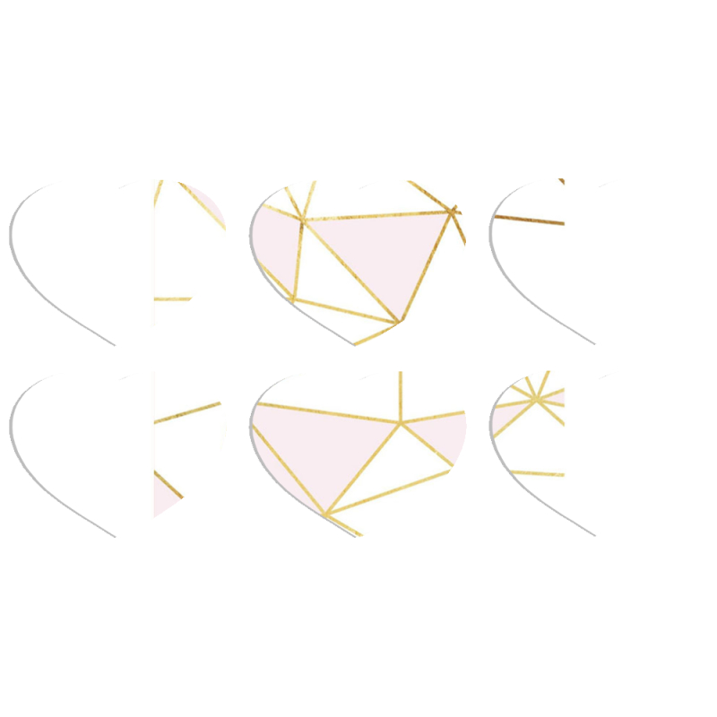 Магнитные фотопазлы Сердце 50 на 50 набор 6 штук 