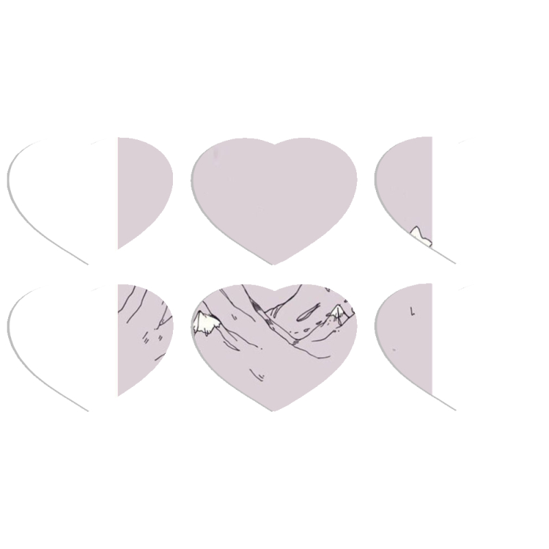 Магнитные фотопазлы Сердце 50 на 50 набор 6 штук 