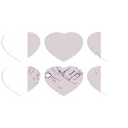 Магнитные фотопазлы Сердце 50 на 50 набор 6 штук 