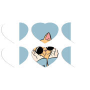 Магнитные фотопазлы Сердце 50 на 50 набор 6 штук 