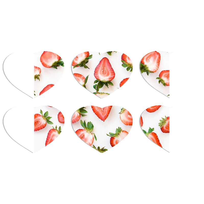 Магнитные фотопазлы Сердце 50 на 50 набор 6 штук 