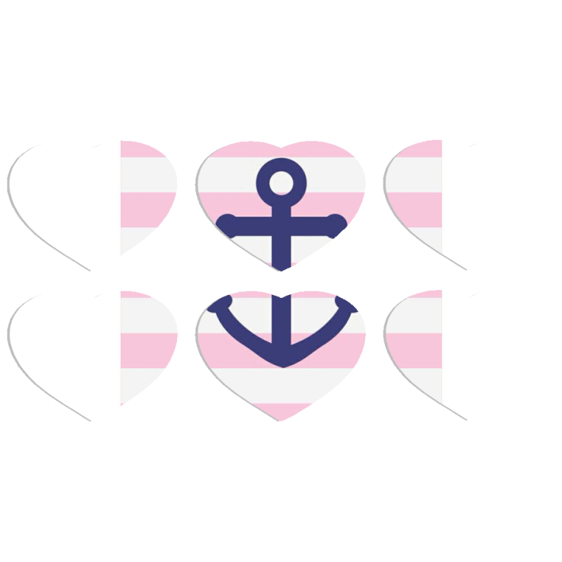 Магнитные фотопазлы Сердце 50 на 50 набор 6 штук 