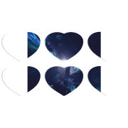 Магнитные фотопазлы Сердце 50 на 50 набор 6 штук 