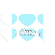 Магнитные фотопазлы Сердце 50 на 50 набор 6 штук 