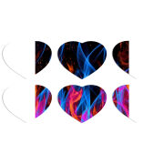 Магнитные фотопазлы Сердце 50 на 50 набор 6 штук 