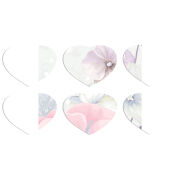 Магнитные фотопазлы Сердце 50 на 50 набор 6 штук 