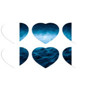 Магнитные фотопазлы Сердце 50 на 50 набор 6 штук 