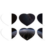 Магнитные фотопазлы Сердце 50 на 50 набор 6 штук 