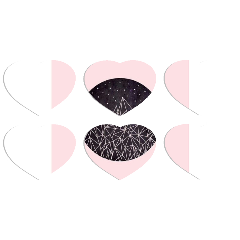 Магнитные фотопазлы Сердце 50 на 50 набор 6 штук 