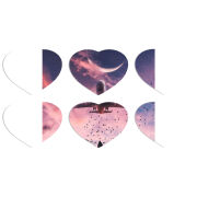 Магнитные фотопазлы Сердце 50 на 50 набор 6 штук 