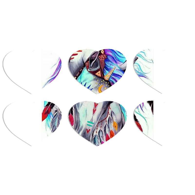 Магнитные фотопазлы Сердце 50 на 50 набор 6 штук 