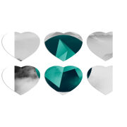 Магнитные фотопазлы Сердце 50 на 50 набор 6 штук 