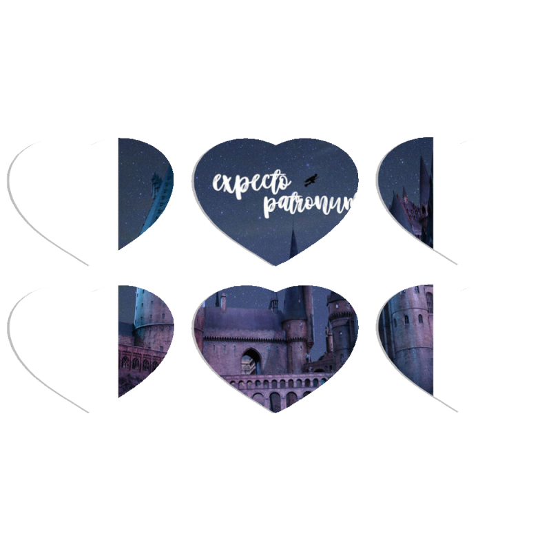 Магнитные фотопазлы Сердце 50 на 50 набор 6 штук 