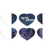 Магнитные фотопазлы Сердце 50 на 50 набор 6 штук 