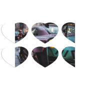 Магнитные фотопазлы Сердце 50 на 50 набор 6 штук 