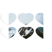 Магнитные фотопазлы Сердце 50 на 50 набор 6 штук 