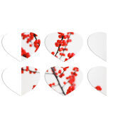 Магнитные фотопазлы Сердце 50 на 50 набор 6 штук 