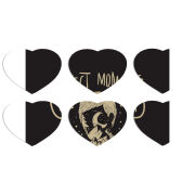 Магнитные фотопазлы Сердце 50 на 50 набор 6 штук 