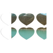 Магнитные фотопазлы Сердце 50 на 50 набор 6 штук 