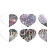 Магнитные фотопазлы Сердце 50 на 50 набор 6 штук 