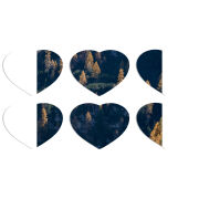 Магнитные фотопазлы Сердце 50 на 50 набор 6 штук 
