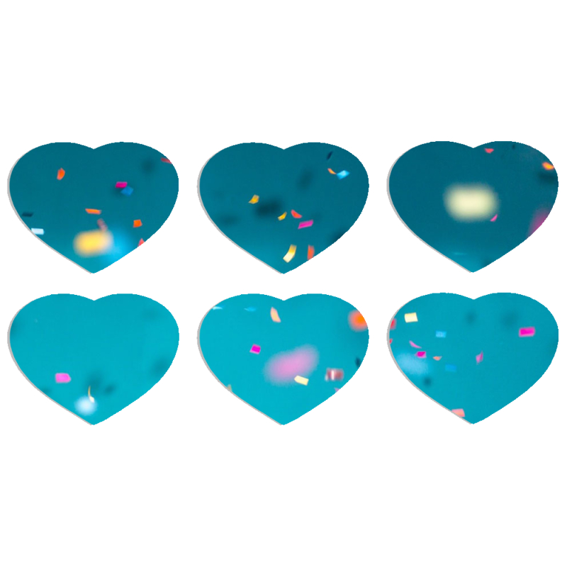 Магнитные фотопазлы Сердце 50 на 50 набор 6 штук 