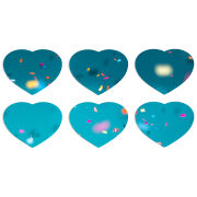 Магнитные фотопазлы Сердце 50 на 50 набор 6 штук 