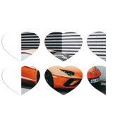 Магнитные фотопазлы Сердце 50 на 50 набор 6 штук 