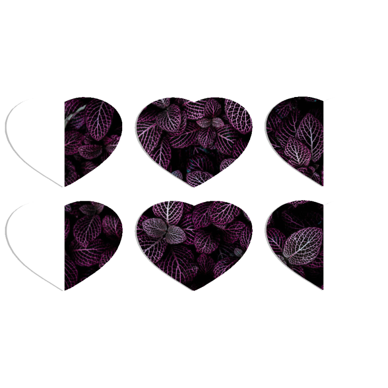 Магнитные фотопазлы Сердце 50 на 50 набор 6 штук 
