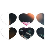 Магнитные фотопазлы Сердце 50 на 50 набор 6 штук 