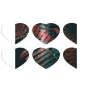 Магнитные фотопазлы Сердце 50 на 50 набор 6 штук 