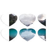 Магнитные фотопазлы Сердце 50 на 50 набор 6 штук 