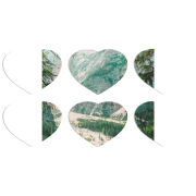 Магнитные фотопазлы Сердце 50 на 50 набор 6 штук 