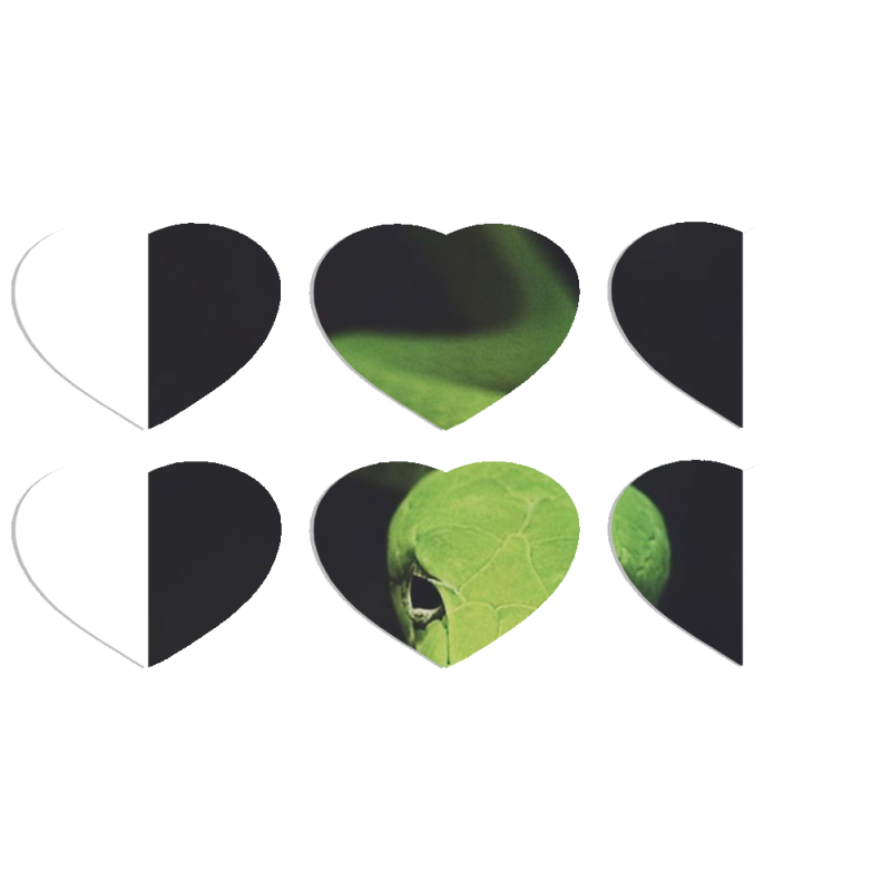 Магнитные фотопазлы Сердце 50 на 50 набор 6 штук 