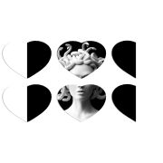 Магнитные фотопазлы Сердце 50 на 50 набор 6 штук 