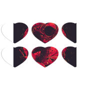 Магнитные фотопазлы Сердце 50 на 50 набор 6 штук 
